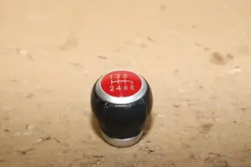 35022va010 Subaru 2021 Wrx Sti Genuine 6 Speed Gear Lever Shift Knob Red / Leather