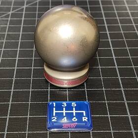Subaru C1010fe100 Wrx Sti Titanium Shift Knob With 6 Speed Pattern Oem #c1010fe100