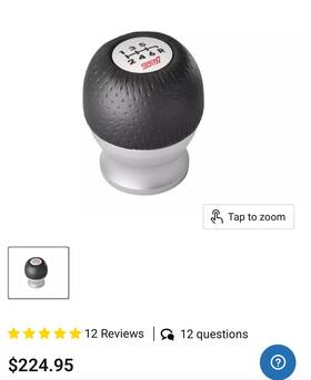 Subaru Oem Accessories C1010sg101 2015-2025 Wrx Sti Shift Knob Leather. Brand New