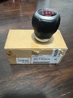 Subaru Sg117aj016 Impreza Wrx Sti Grb Gvf Gvb Leather F6 Shift Knob Genuine