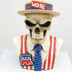 Zhs7e435 Summit Collection Republican Skull Custom Shift Knob Rat Rod Diy Drill To Fit Political Car
