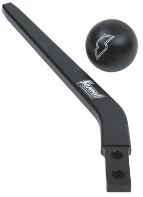 700050 Summit Racing Shifter Stick Shift Lever Lay Back 10 Inch Length Billet Alum. Black Anodized