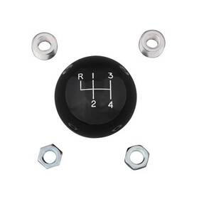 Summit Racing Sum-72416-blk Shift Knob Round Thread On M16 X 1.50mm