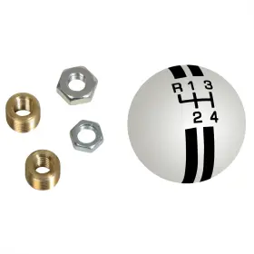 Sum-72417-whi Summit Racing Shift Knob 72417-whi