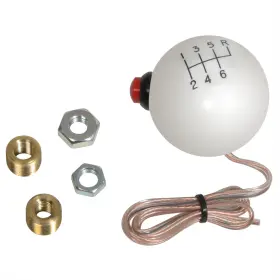 Sum-72618-whi Summit Racing Shift Knob 72618-whi