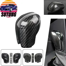 Sfn160 Sutung Carbon Shift Knob Gear Side Cover Trim For Vw Golf Jetta Mk6 Mk7 Passat B7 B8