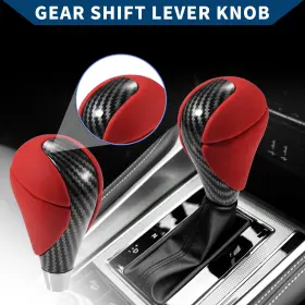 Switchpart 656320657679 Automatic Gear Shift Knob For Lexus Es350 Faux Leather Stick Shifter Black