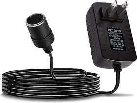 Tecledsn Qph-6150 Ac To Dc Converter Cigarette Lighter Adapter 100-240v 12v 2a 24w Black