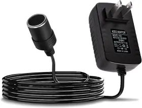 Qph-6150 Tecledsn Ac To Dc Converter Cigarette Lighter Adapter 100-240v 12v 2a 24w Black