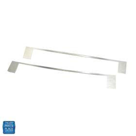 The Parts Place Inc. Cp15399p 1966-1967 Impala Brushed Aluminum Automatic Shift Plate Insert 2 Pieces New