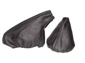 The Tuning-shop Fy-v363-reua Ltd Compatible With Shift And E Brake Boot For Bmw E30 1982-1994 Black Italian