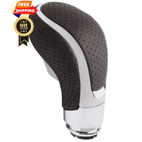 Tz202276 Tongze Automatic Gear Shift Knob Leather Shifter Replacement For Brown