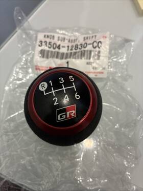 Toyota 33504-12830-c0 Genuine Grmn Yaris Shift Knob Gr Ultra Suede Sub-assy