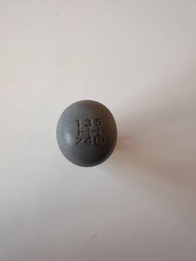 Toyota 33542-33160-b1 5-speed Manual Shift Knob Grey 12x1.25mm Oem Leather 2002-2006 Camry