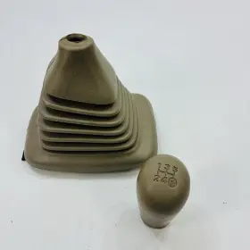 58842-02021 Toyota 98-02 Corolla 5 Speed M/t Manual Tran Shifter Boot And Shift Knob Tan Oem