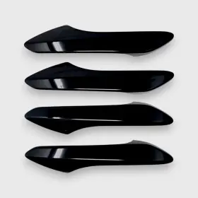 Dh6352blk-8 Trim Illusion Chrome Delete Black Door Handle Covers Fit 2018-2022 Lexus Rx450l