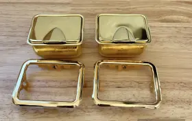 In5944p Trim Parts 1960-1967 Impala 24k Gold Plated Rear Ash Trays