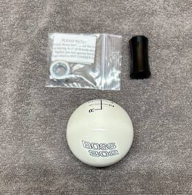 Twisted Shifterz M06b White Boss 302 Shift Knob With Black Retainer - Fits 12-13 6spd Manual