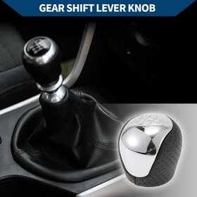 Uauto1 656417734108 5 Speed Manual Gear Shift Knob For Hyundai Elantra 2009-2012 Faux Leather Black