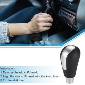 Uauto1 718844785549 Automatic Transmission Gear Shift Knob For Mazda 3 2009-16 Matte Silver Tone