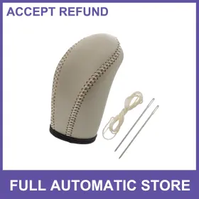 Uauto1 726215679915 Faux Leather Gear Shift Knob Cover Lever For Nissan Pathfinder 2013-2020