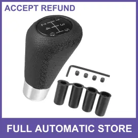 Uauto1 731618748878 Universal 5 Speed Car Gear Lever Shifter Manual Stick Shift Knob Pu Leather