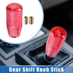 Uauto1 786527423958 Gear Shift Knob Stick 10cm Faux Crystal Universal For Vehicle Acrylic Red