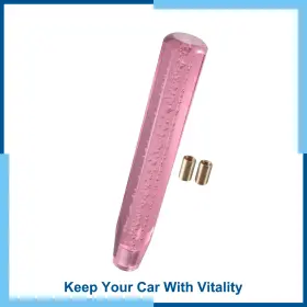 Uauto1 786527424047 Gear Shift Knob Stick 30cm Faux Crystal Universal For Vehicle Acrylic Pink