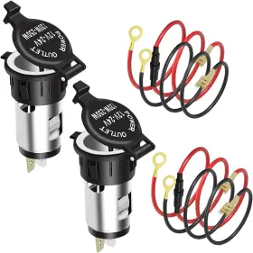 Yd-0001 Ulidrarion 2 Pack Car Cigarette Lighter Socket 12v Outlet Dc Power With Cover