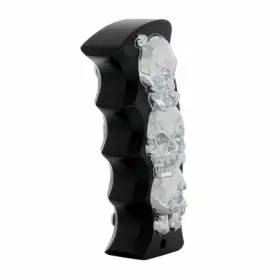 70711 United Pacific Manual Transmission Shifter Knob Black/chrome Skulls