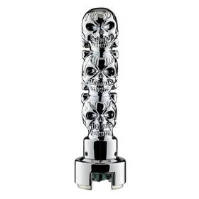 United Pacific 70752 Manual Transmission Shift Knob Chrome 3 Skull 13/15/18