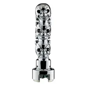 70752 United Pacific Manual Transmission Shift Knob Chrome 3 Skull 13/15/18