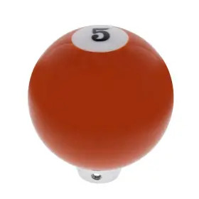 70755 United Pacific #5 Orange Pool Ball Gearshift Knob Manual Transmission