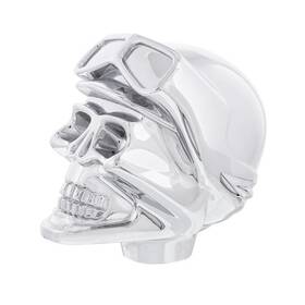 United Pacific 70780b Manual Transmission Shift Knob Chrome Skull Biker