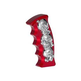 United Pacific 70815b Gearshift Knob Aluminum Thread On Pistol Grip Candy