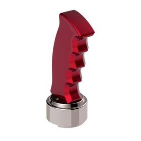 United Pacific 70833 Gearshift Knob Aluminum Thread On Pistol Grip With