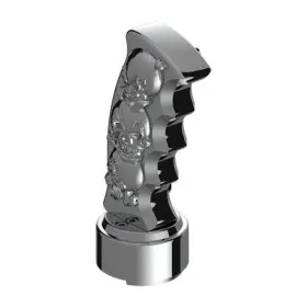 70834 United Pacific Gearshift Knob Aluminum Thread On Skulls Design