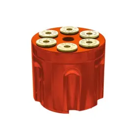 70858 United Pacific Gearshift Knob Cadmium Orange Aluminum Screw On For