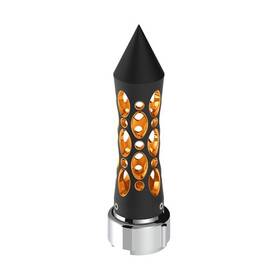 United Pacific 70910 Gearshift Knob Black/amber Led Daytona Style Spike