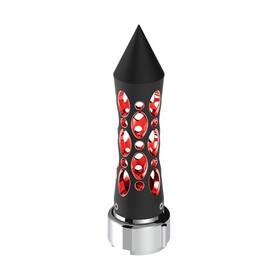 United Pacific 70911 Gearshift Knob Black/red Led Daytona Style Spike 9/10