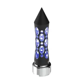 70912 United Pacific Gearshift Knob Black/blue Led Daytona Style Spike