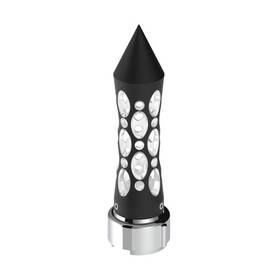 United Pacific 70913 Gearshift Knob Black/white Led Daytona Style Spike