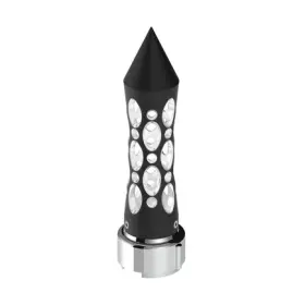 70913 United Pacific Gearshift Knob Black/white Led Daytona Style Spike