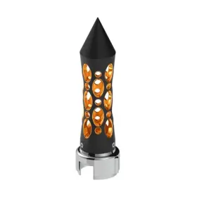 70914 United Pacific Gearshift Knob Black/amber Led Daytona Style Spike
