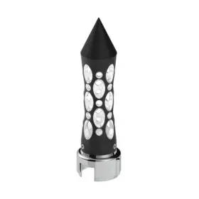 70917 United Pacific Gearshift Knob Black/white Led Daytona Style Spike