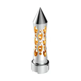 70922 United Pacific Gearshift Knob Chrome/amber Led Daytona Style Spike