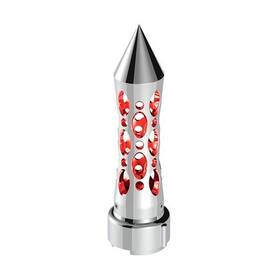 United Pacific 70923 Gearshift Knob Chrome/red Led Daytona Style Spike