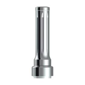United Pacific Upi70891 Dallas Grooved Vertical Chrome Gearshift Knob With 9/10 Adapter -
