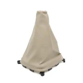 Uxcell 609876556415 Beige Faux Leather Car Manual Gear Shift Knob Boot Dust Cover For Mazda 323