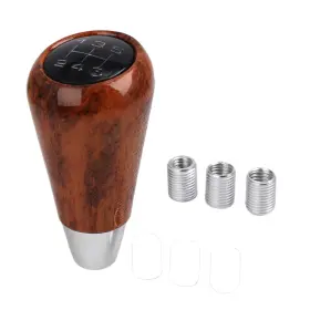 Uxcell 784958571149 Brown Universal 5 Speed Manual Gear Stick Lever Shift Knob For Car Auto